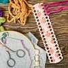 Acrylic Cross Stitch Row Line Board Cartoon Pattern Art Accessory (Peach)