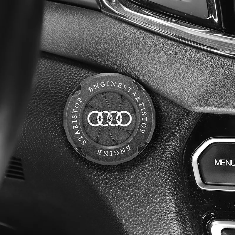 Car mechanical style one-click start car LOGO protective cover