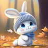 (4Pcs)Cute Animal - Paint by Numbers Acrylic Painting 20*20CM
