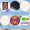 (US Local)50-Page A5 Flower Diamond Painting Notebook for Adult Holiday Birthday Gift