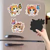 6Pcs Butterfly Kitten Diamond Painting Fridge Magnet Diamond Art Magnets Decals Kit
