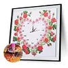 Diy Strass Horloge Partie Diamant En Forme Sp&eacute;ciale(Fonction Horloge)