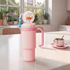Stainless Steel Whale Fountain Tumbler with Handle Drinking Cup Creative Gift