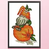 Orange Gnome -  11CT Partial Beaded Cross Stitch Kit(25x35cm)