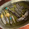 Vintage Eagle Feather Necklace