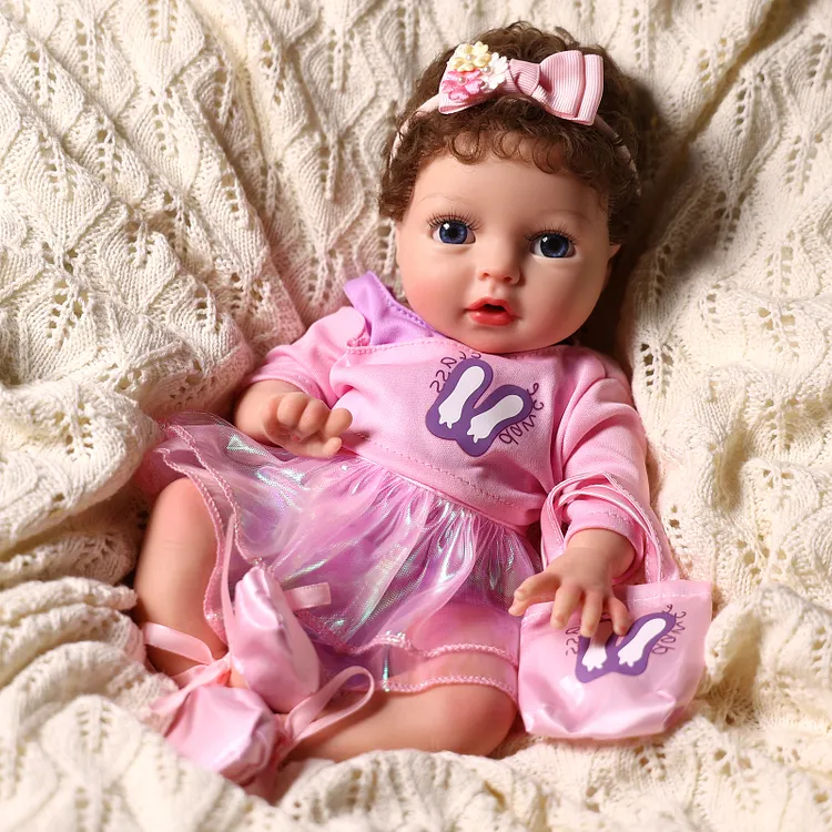 Babeside Terry 12" Realistic Silicone Smiling Baby Little Infant Girl Comfort For The Soul