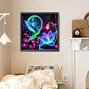 Luminous Hummingbirds-Full Round Diamond Painting