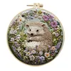 4 Set Hedgehog Series- Embroidery Kits