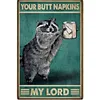 Raccoon - 11CT Stamped Cross Stitch - 40*55cm - Cat