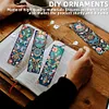(US Local)8Pcs DIY Dragonfly Diamond Painting Art Bookmarks with Crystal Pendants for Gift