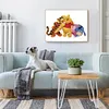 Pooh Bear Friends - 11CT Stamped Cross Stitch - 50*40cm - Disney