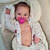 17" Lifelike Innocent and Lovely Reborn Brown Hair Newborn Girl Sapin with Heartbeat💖 & Sound🔊 - RBBI-Myrebornbabydoll&reg; Myrebornbabydoll&reg;