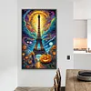 Paris Tower Halloween-Full Round Diamond Painting( 40x70cm)
