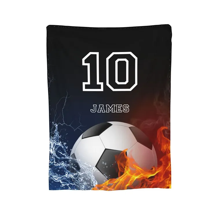 Personalized Soccer Blanket for Comfort & Unique| BKKid179