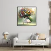 Daisy Girl-11CT Stamped Cross Stitch 50*50cm/19.69*19.69in