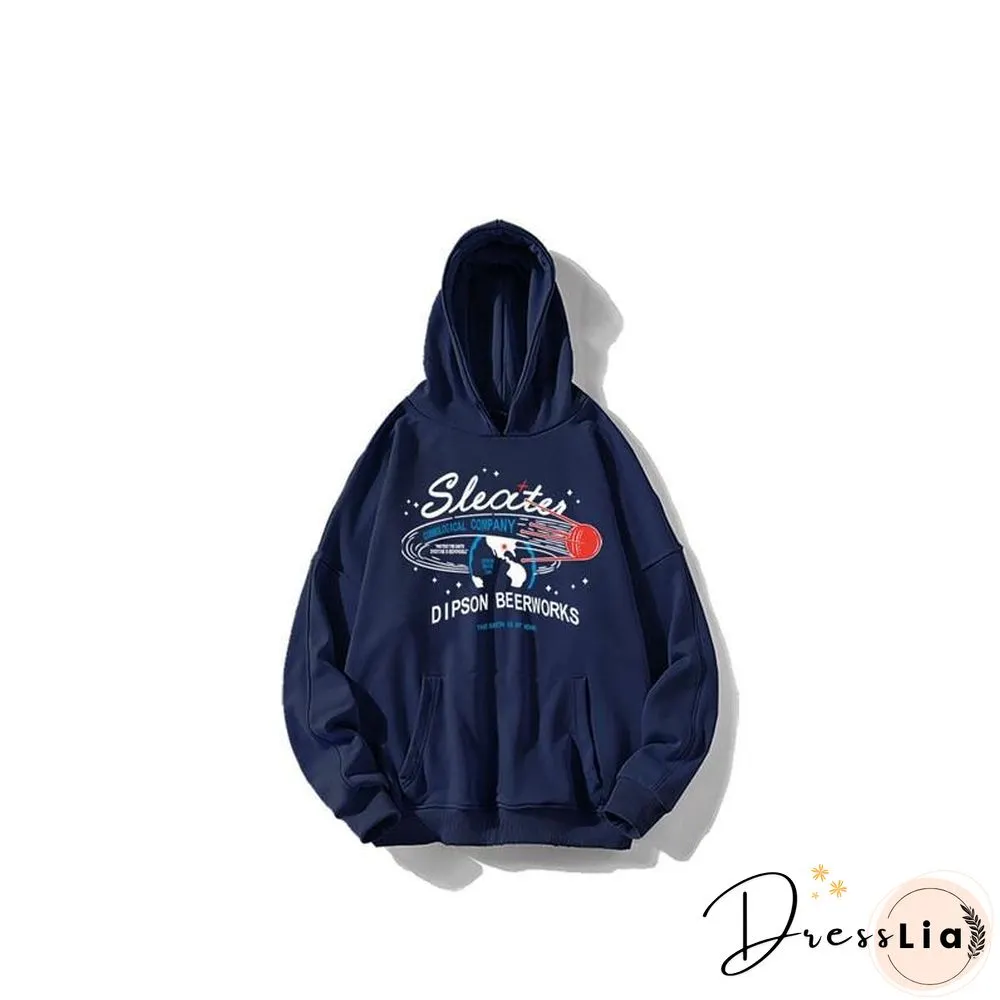 Harajuku Letter Print Hoodies Sweatshirt Spring Autumn Vintage Clothes for Women Korean Style Loose Streetwear Female Pullover
