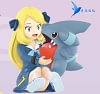 Cynthia & Gible & Steven Stone & Beldum - Pokemon Resin Statue - QN Studios