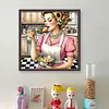 Kitchen Housewife-11CT Stamped Cross Stitch 50*50cm/19.69*19.69in