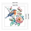 (4pcs) Flower Bird - 18CT Stamped Cross Stitch 20*20cm (Bundle Sale)