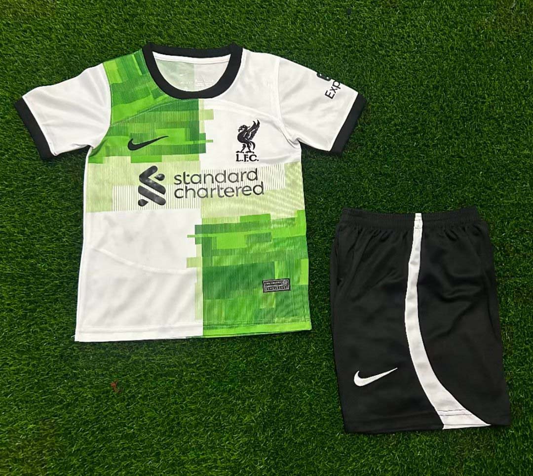 2023-2024 Kids Liverpool Away Soccer Jersey  1:1 Thai Quality