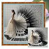 (Multi Style)Piano Girl-Full Embroidery 3 strands 11CT Stamped Cross Stitch-50*50CM