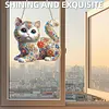 Diamond Painting Acrylic Double-side Cat Pendant Hanging Gem