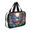 DIY Diamond Art Rhinestone Makeup Bag Crystal Transparent PVC Storage Pack Kit