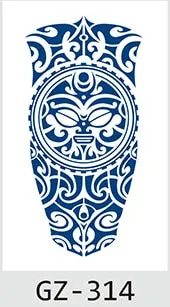 Temporary Waterproof Tattoos Stickers Navigator Compass Totem Flower Juice Ink Men Women Girl Chest Arm Fake Tatoo Drop Shipping