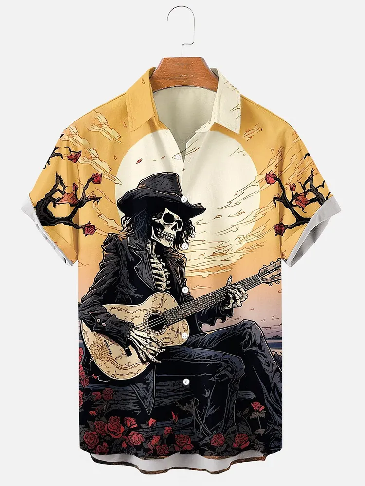 Men's Grim Reaper Halloween Shirt