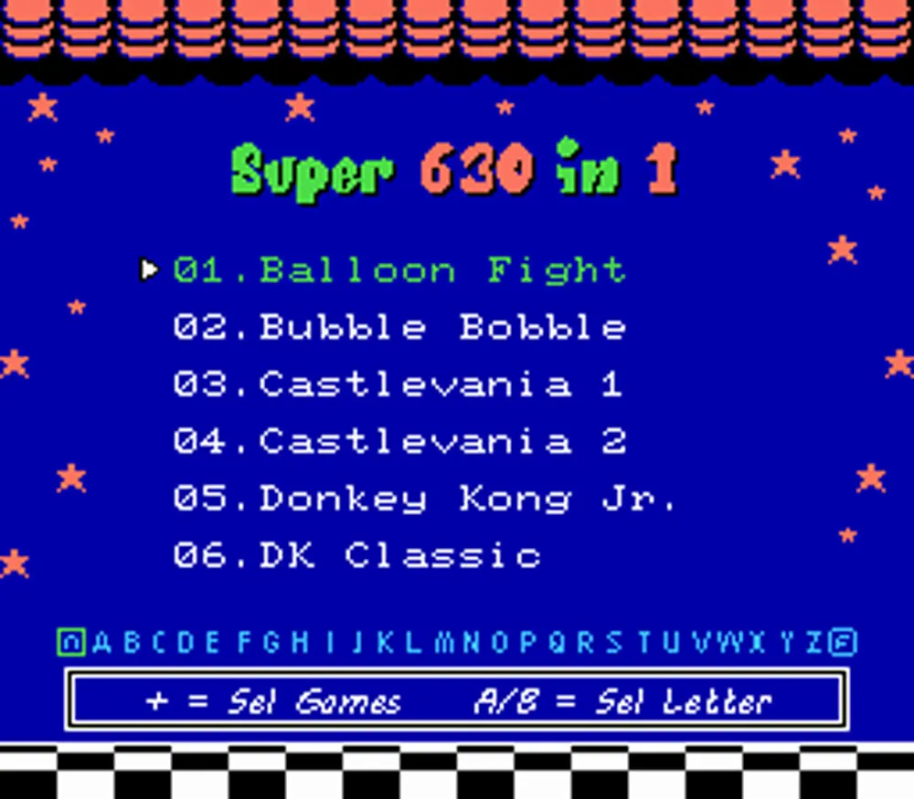 630in1 Classic Collection-Nes Mini and Famicom Mini Games+600 Classic NES Multicart Game Cartridge For 8 bit 72 pin NES console | Region Free