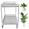 [US Local Warehouse] Heavy Duty Rolling Utility Cart with Wheels Handle 660lbs Capacity Rolling Cart