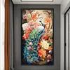 (US Local)Peacock Peony-16CT Stamped Cross Stitch Kit(73x119cm)