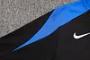 Joyfball 2024/2025 Internazionale Milan Half-Pull Training Suit Black Football Jersey 1:1 Thai Quality Set