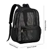Mesh Backpack See Through Backpack College Student Backpack for Outdoor Sports