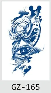 Temporary Waterproof Tattoos Stickers Navigator Compass Totem Flower Juice Ink Men Women Girl Chest Arm Fake Tatoo Drop Shipping