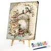 Bird Peony Cage-Paint by Numbers Acrylic Painting 40*60CM(Poster style）