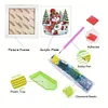 5D DIY Partial Special Shaped Drill Diamond Painting Xmas Snowman With Frame Kit19.2x19.2cm