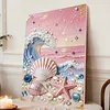Beach and Waves DIY Pearl Painting Kit with Frame 30x40cm Pearl Gem Paintings Picture Arts Craft for Adults Beginners Gift Home Wall Decor
