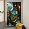 (US Local)Scenery-11CT Stamped Cross Stitch Kit(40x75cm)