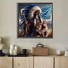 Indians nfl detroit lions-round drill diamond painting-40*40cm