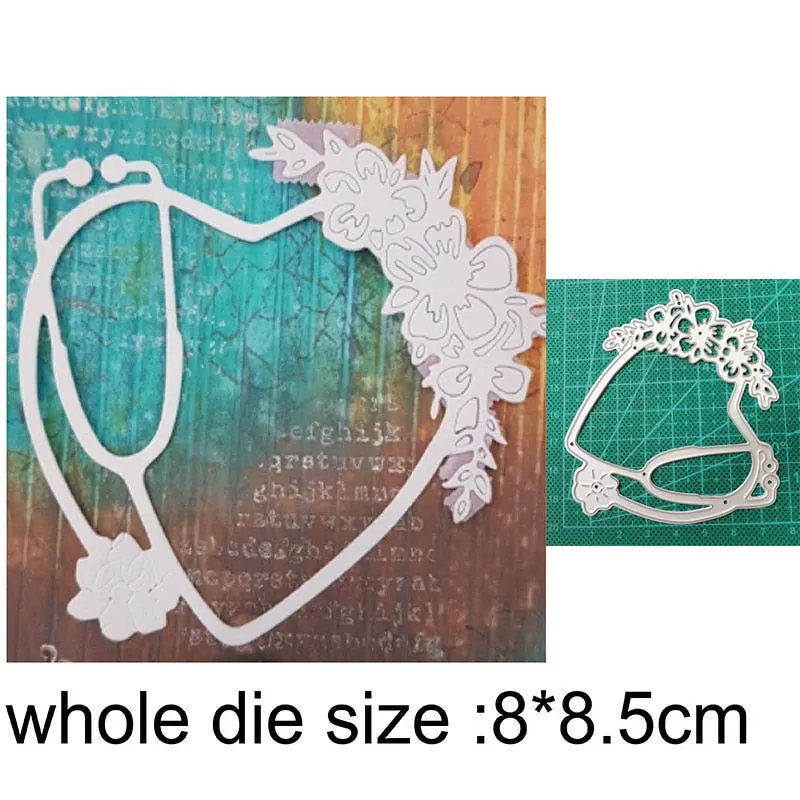 Customized Dies Christmas Wreath Heart Border Metal Cutting Dies Scrapbooking Dies For DIY Craft Paper Card Making Stencils Dies