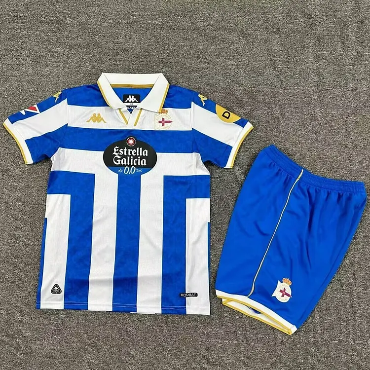 Kids Deportivo La Coruna 2025/2026 Home Football Jersey