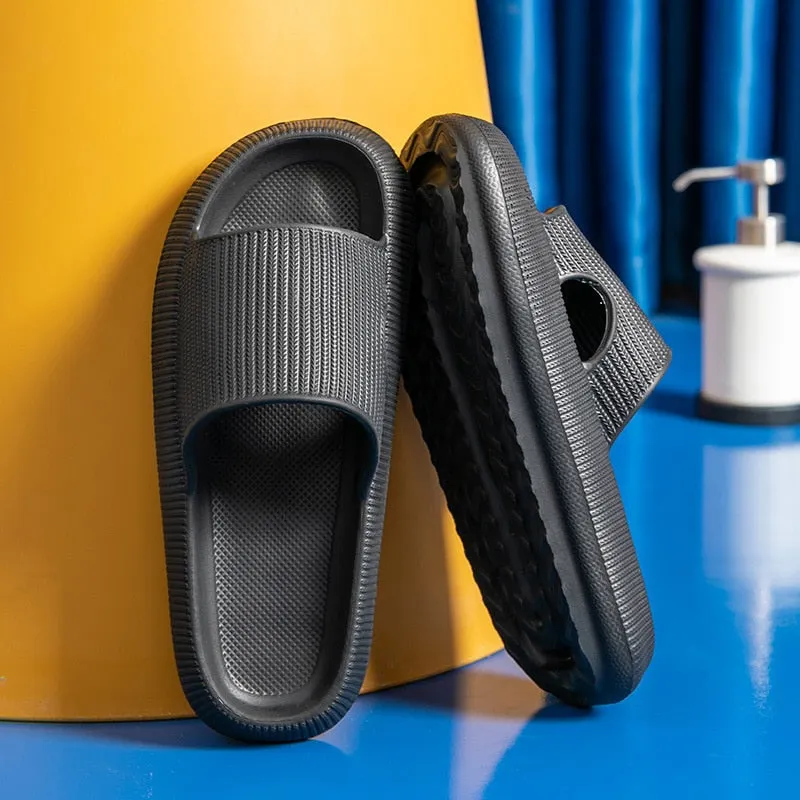 Man Women Slipper Quick-Drying Thickened Non-Slip Sandals Thick Sole House Slippers Bathroom Footwear Summer Beach Sandal