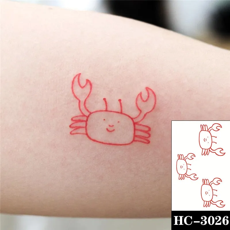 Holding Hands In Love Stickers Hand Heart Tattoo Body Art Makeup Waterproof Temporary Women and Men Fake Tatoo