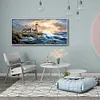 Seaside Lighthouse - Full Round/Square Diamond Painting(80x40cm)