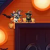 (US Local)Halloween Dog Diamond Art Door Right Angle Sign for Indoor Outdoor Wall