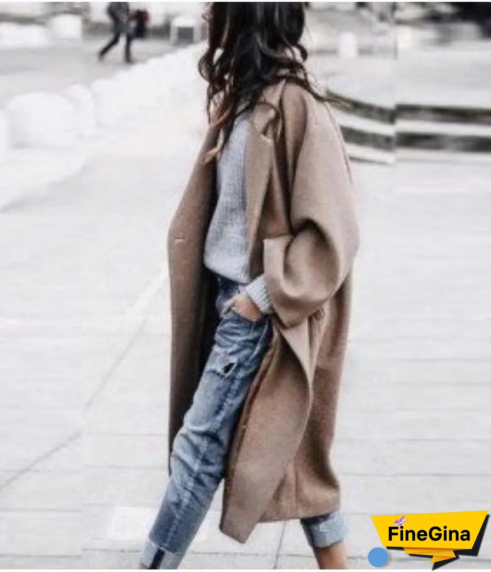 Women Long Outerwear Warm Fashion Coat