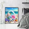 Beach Shells - 11CT Stamped Cross Stitch - 40*50cm - Natural