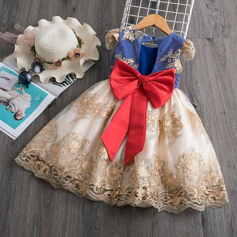 Summer Pink Girl Dress Cute Child Dress Child Girl Little Princess Dress for Wedding Party 1 2 3 4 5 6 7 8 9 10 years Baby Girls
