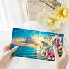 6Pcs Diamond Painting Greeting Card Butterfly Diamond Handmade Card for Friends